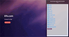 Desktop Screenshot of efts.com